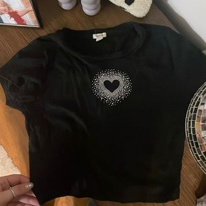 embellished baby tee